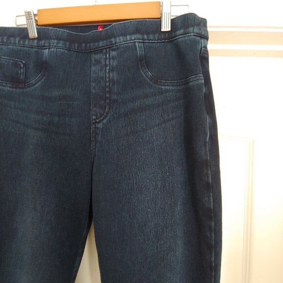 Spanx Jeanish Blue Denim Skinny Leggings Large - Picture 4 of 12